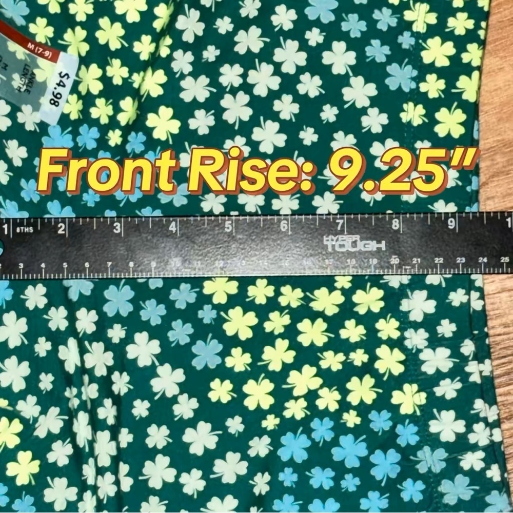 No Boundaries St Patrick’s Day Shamrock Leggings Juniors M 7-9 Green LOT Of 2 - Picture 8 of 15